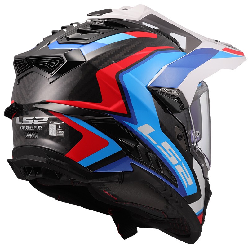 CASCO LS2 EXPLORER CARBON FRONTIER II WHITE/BLUE
