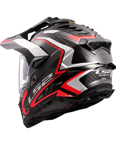 CASCO LS2 EXPLORER CARBON FRONTIER II RED