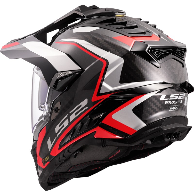 CASCO LS2 EXPLORER CARBON FRONTIER II RED