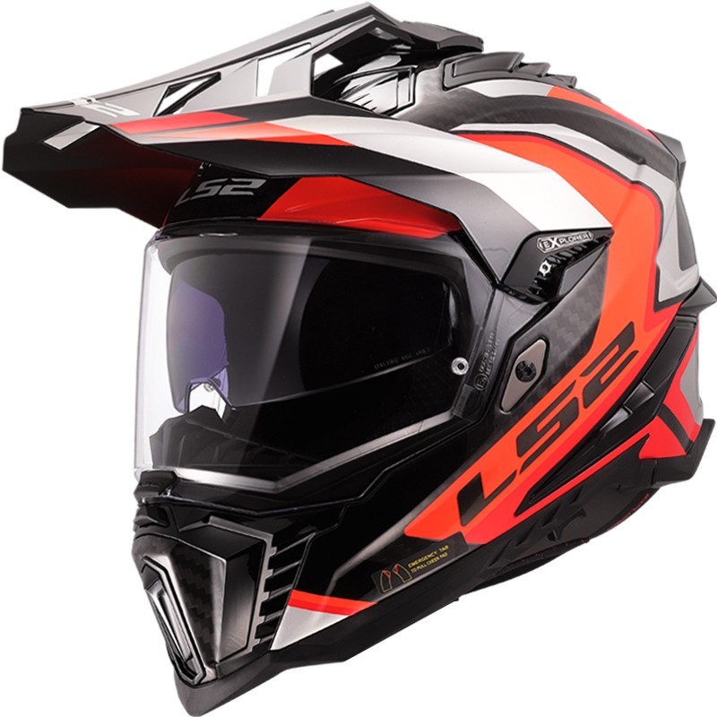 CASCO LS2 EXPLORER CARBON FRONTIER II ORANGE