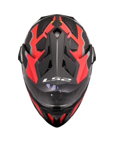 CASCO LS2 EXPLORER CARBON TRICK WHITE/RED