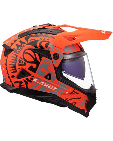 CASCO LS2 PIONEER II RANGI ORANGE