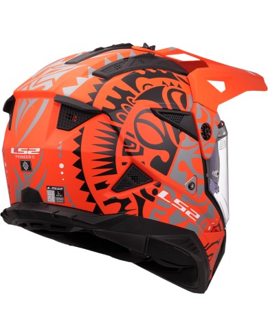 CASCO LS2 PIONEER II RANGI ORANGE