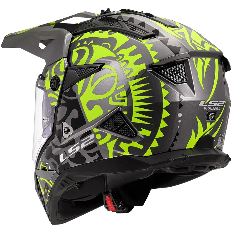 CASCO LS2 PIONEER II RANGI H-V YELLOW