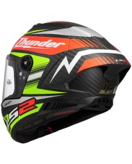 CASCO LS2 THUNDER CARBON GP AERO REPLICA BLACK