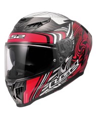 CASCO LS2 DRAGON ENTHUM CARBONO RED