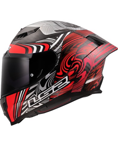 CASCO LS2 DRAGON ENTHUM CARBONO RED
