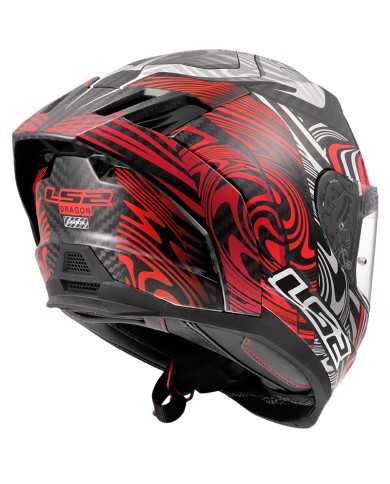 CASCO LS2 DRAGON ENTHUM CARBONO RED