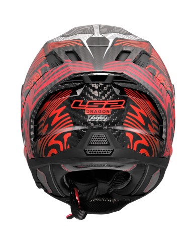 CASCO LS2 DRAGON ENTHUM CARBONO RED