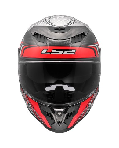 CASCO LS2 DRAGON ENTHUM CARBONO RED