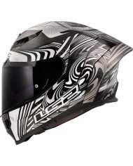CASCO LS2 DRAGON ENTHUM CARBONO SILVER