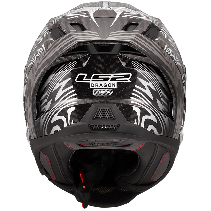 CASCO LS2 DRAGON ENTHUM CARBONO SILVER