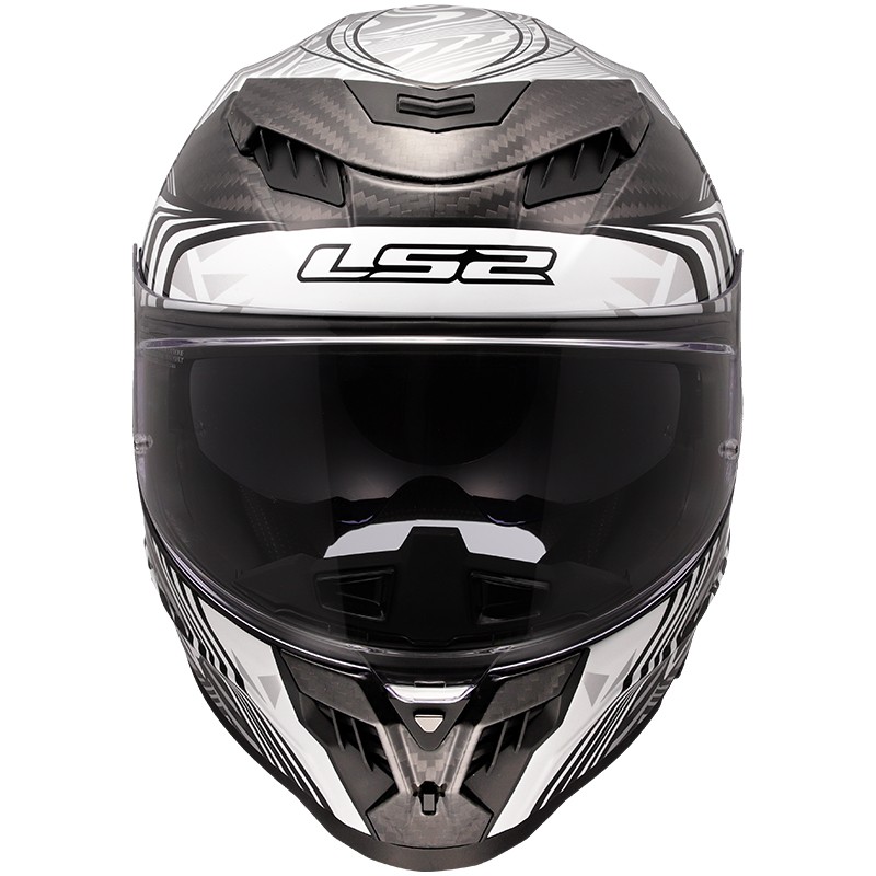 CASCO LS2 DRAGON ENTHUM CARBONO SILVER