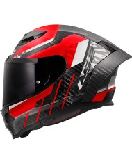 CASCO LS2 DRAGON TRAX CARBONO RED
