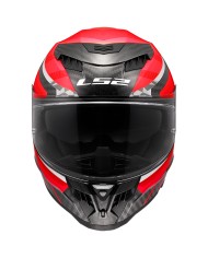 CASCO LS2 DRAGON TRAX CARBONO RED