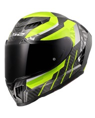 CASCO LS2 DRAGON TRAX CARBONO H-V YELLOW