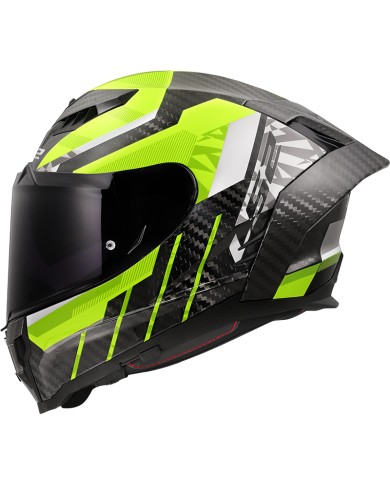 CASCO LS2 DRAGON TRAX CARBONO H-V YELLOW