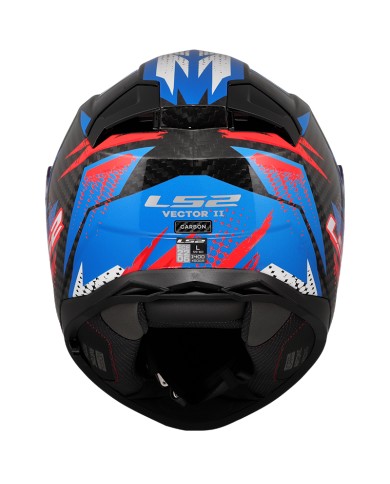 CASCO LS2 VECTOR II CARBON TANTIC RED/BLUE
