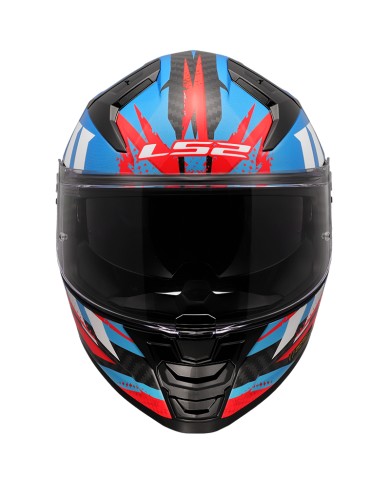 CASCO LS2 VECTOR II CARBON TANTIC RED/BLUE