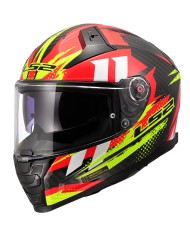 CASCO LS2 VECTOR II CARBON TANTIC RED/H-V YELLOW