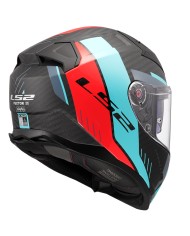 CASCO LS2 VECTOR II CARBON GRID RED/CYAN