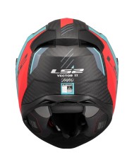 CASCO LS2 VECTOR II CARBON GRID RED/CYAN