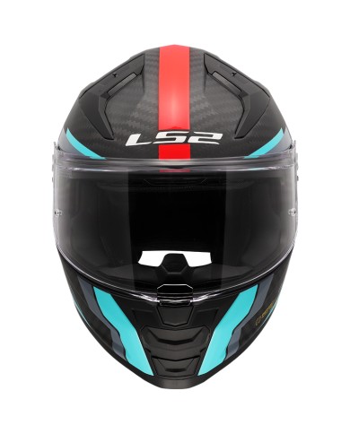CASCO LS2 VECTOR II CARBON GRID RED/CYAN