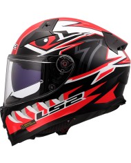 CASCO LS2 VECTOR II BUNTRI BLACK/RED
