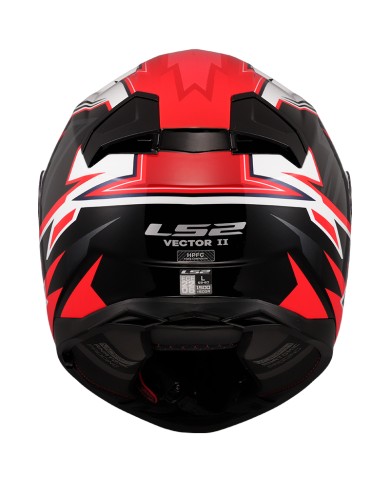 CASCO LS2 VECTOR II BUNTRI BLACK/RED