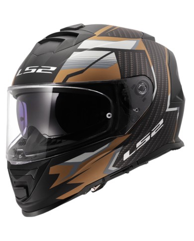 CASCO LS2 STORM II TRACKER BLACK/GOLD