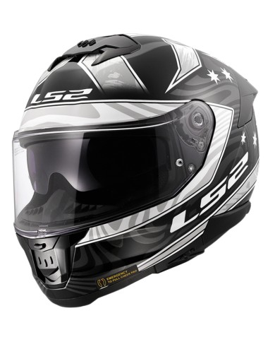 CASCO LS2 STREAM II GALDAM BLACK/WHITE