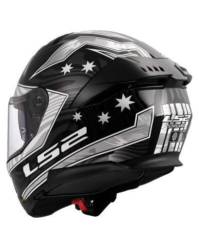 CASCO LS2 STREAM II GALDAM BLACK/WHITE
