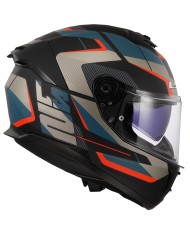 CASCO LS2 STREAM II ROAD MATT BLACK/BLUE