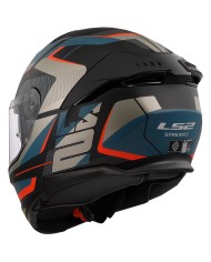 CASCO LS2 STREAM II ROAD MATT BLACK/BLUE