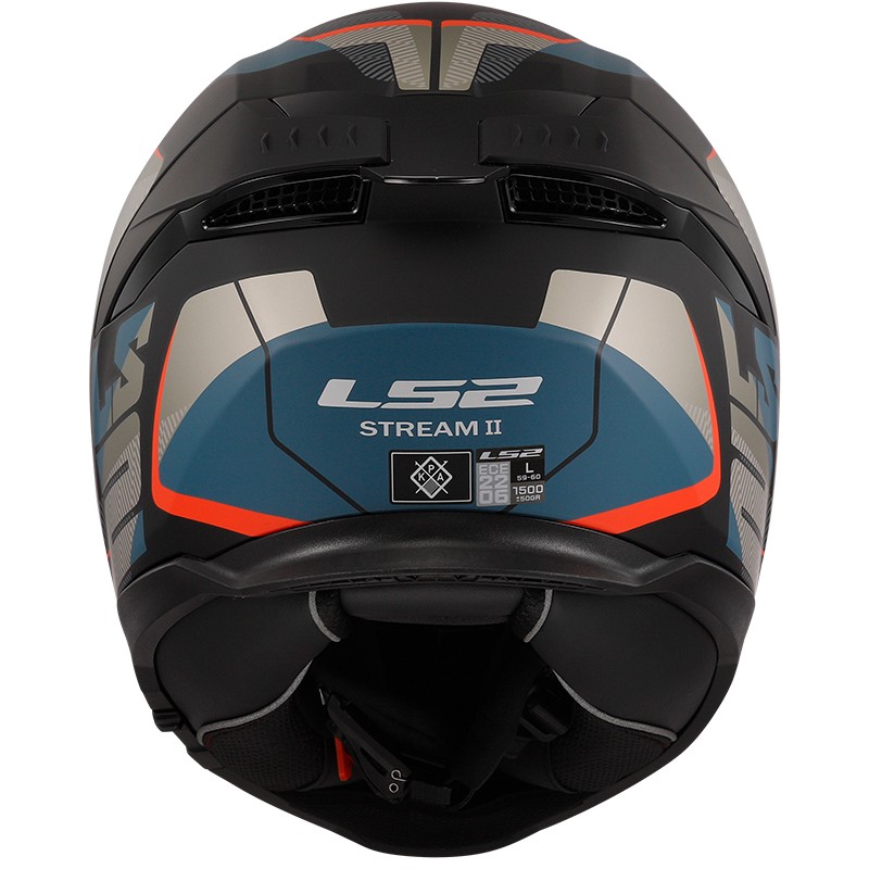 CASCO LS2 STREAM II ROAD MATT BLACK/BLUE
