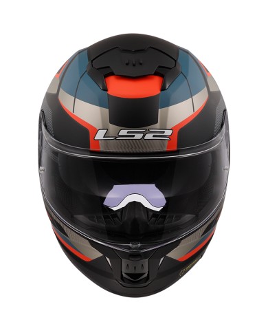 CASCO LS2 STREAM II ROAD MATT BLACK/BLUE