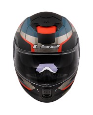 CASCO LS2 STREAM II ROAD MATT BLACK/BLUE