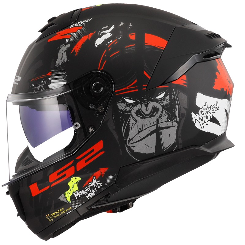 CASCO LS2 STREAM II ANGRY MONKEY