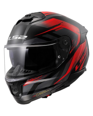 CASCO LS2 STREAM II FURY BLACK/RED