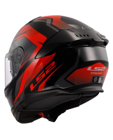 CASCO LS2 STREAM II FURY BLACK/RED