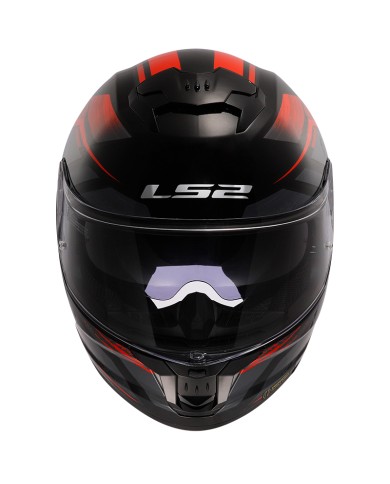 CASCO LS2 STREAM II FURY BLACK/RED