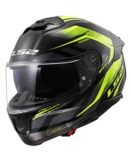 CASCO LS2 STREAM II FURY BLACK/H-V YELLOW