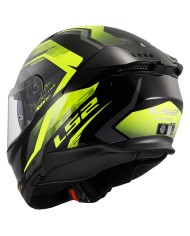 CASCO LS2 STREAM II FURY BLACK/H-V YELLOW