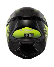 CASCO LS2 STREAM II FURY BLACK/H-V YELLOW
