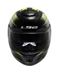 CASCO LS2 STREAM II FURY BLACK/H-V YELLOW