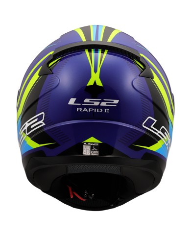 CASCO LS2 RAPID II FLITZ H-V YELLOW/BLUE