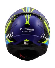 CASCO LS2 RAPID II FLITZ H-V YELLOW/BLUE