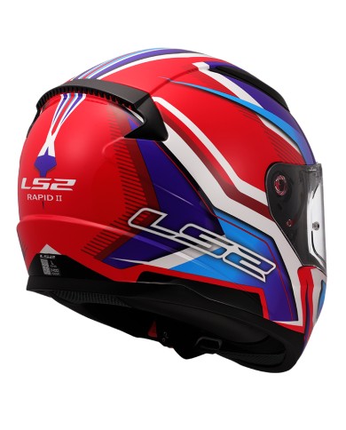 CASCO LS2 RAPID II FLITZ BLUE/RED