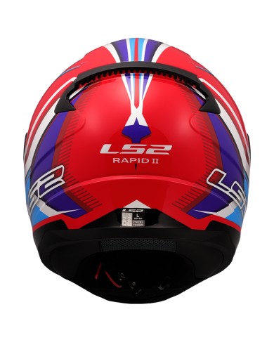 CASCO LS2 RAPID II FLITZ BLUE/RED