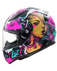 CASCO LS2 RAPID II CYBERG  PURPLE/CYAN